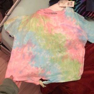 Tie dye short sleeve shirt